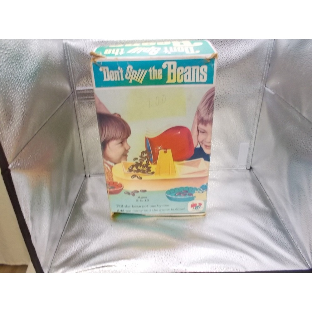 Vintage Don't Spill the Beans Game Red Pot Original Box Retro Schaper Toy
